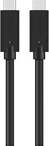 Data ve Şarj KablolarıOUTLET Philips SWV6801/00 USB-C'den USB-C'ye Kablo - Thunderbolt 3 Uyumlu, 5K Video Çözünürlük, 40 Gbps Ultra Hızlı Veri Aktarımı, 1.5m