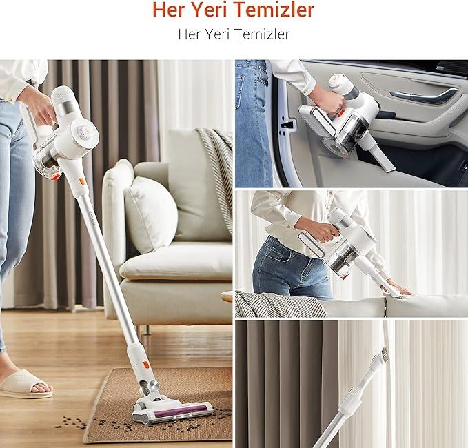 Dikey SüpürgelerOUTLET Ultenic U10 Pro Kablosuz Dikey Süpürge, 30000Pa, Beyaz