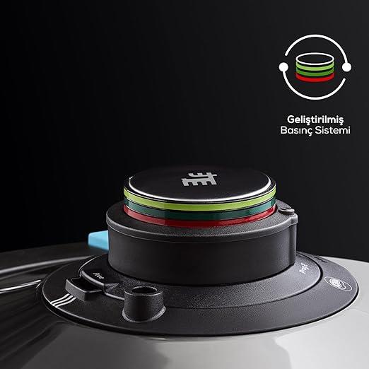 Düdüklü TencerelerOUTLET Karaca Quick and Safe İndüksiyon Tabanlı Düdüklü Tencere Seti 4+6 Lt