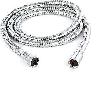 El Duşları ve ParçalarıFUSTY Universal Eko B Kalite Duş Hortumu Krom Duş Spirali 150 cm - Tüm Duş Başlıkları ile%100 Uyumlu Orjinal G1/2 Kolay Montaj