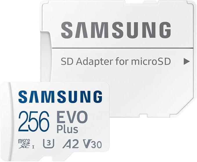Hafıza KartlarıSamsung EVO Plus microSD Hafıza Kartı 256 GB, U3, V30, A2 MB-MC256KA/TR