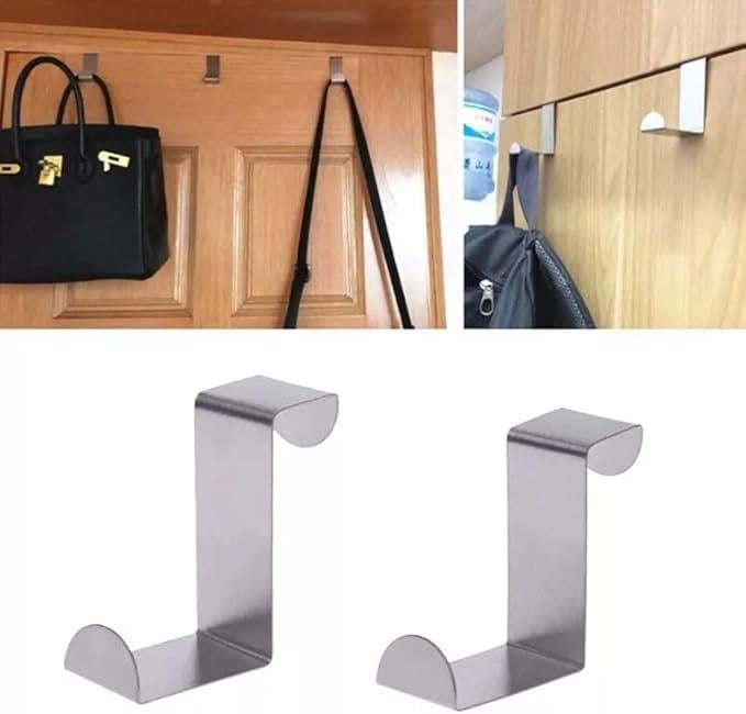 Havlu Askılıkları8 Parça Askılık Kapı Arkası Metal Askılık Amerikan Askılık Havluluk Banyo Askısı 8 Li Dolap Askısı