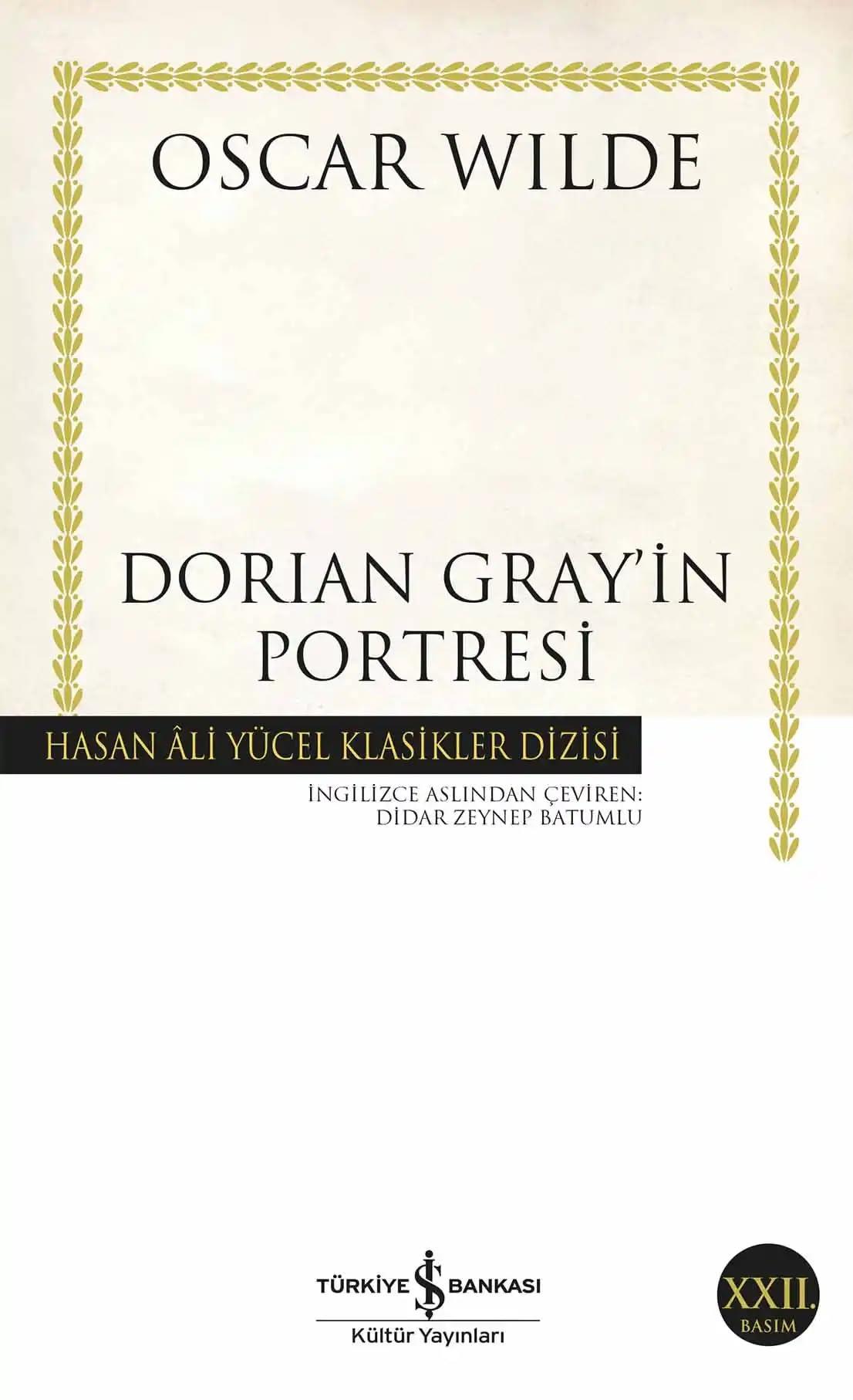 KitapDorian Gray’in Portresi: Hasan Ali Yücel Klasikler Dizisi