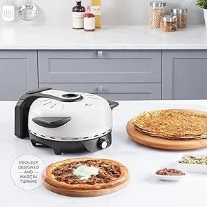 Lahmacun, Pide ve Pizza MakineleriOUTLET Karaca Gastro 10 in 1 Pizza ve Lahmacun Makinesi, Soft Cream