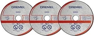 Testere Aksesuar ve ParçalarıDremel DSM20 Kompakt Testere ile Uyumlu Metal ve Plastik Kesme Diski (DSM510) 3'lü