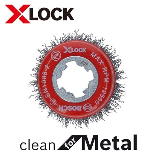 Zımpara Aksesuar ve ParçalarıOUTLET Bosch Professional Accessories Clean Dalgalı Tencere Fırçası (Metal İçin, X-Lock İçin, Ã˜ 75 Mm, Tel Kalınlığı 0,3 Mm, Ã˜ 125 Mm)