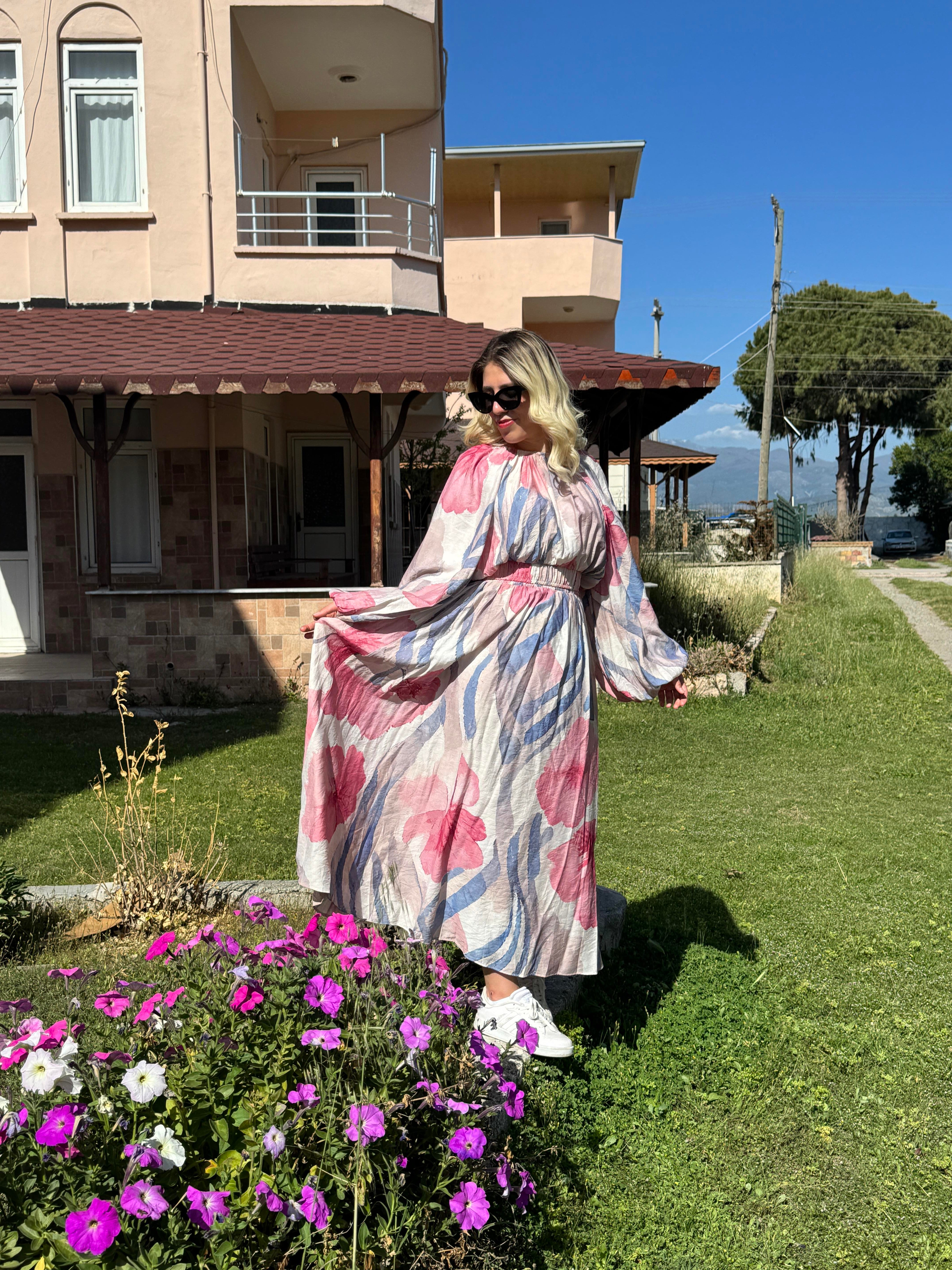 Bahar Etek- Krop Takım / pembe