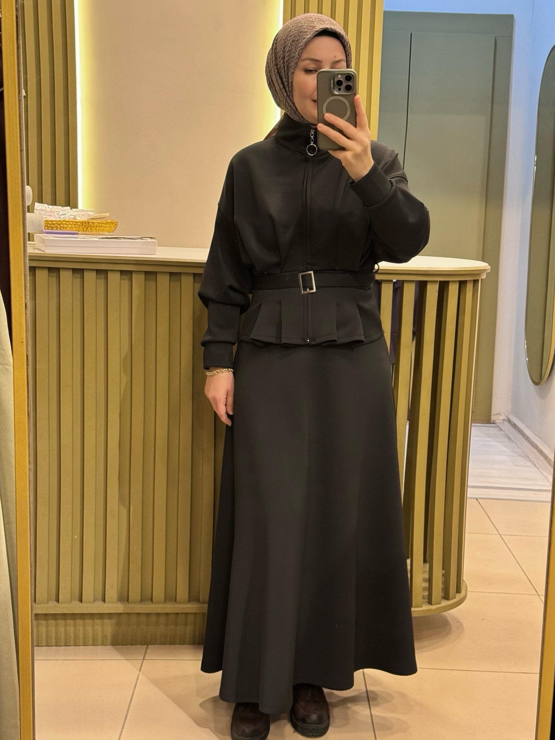 Etekli Lara Takım- siyah