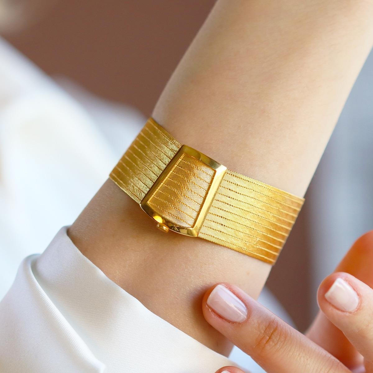 11 Sıra Hasır Gold Kaplama Gümüş Trabzon Kelepçe