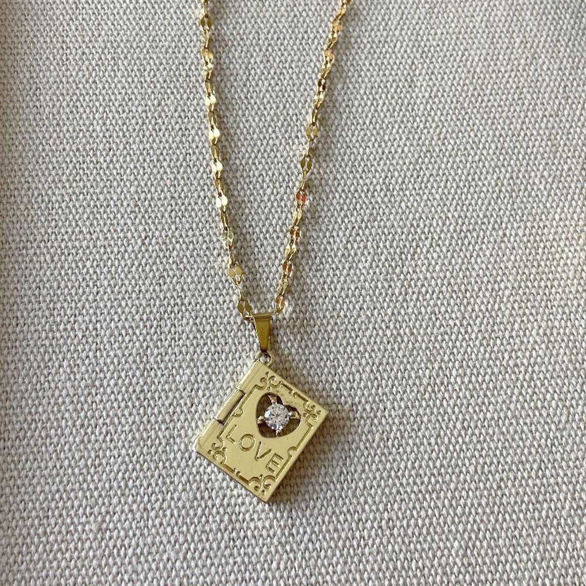 2'li Kelepçe Gold Kolye Set