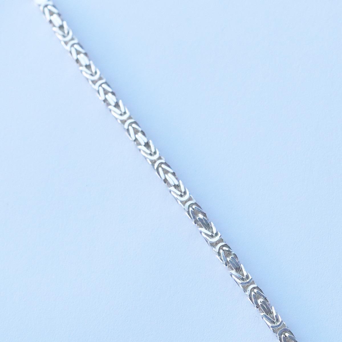 5mm Kral Modeli Oksitsiz Gümüş Erkek Bilekliği