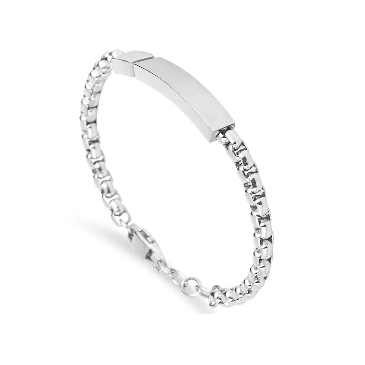 ARS108 Erkek Deri Çelik Bileklik