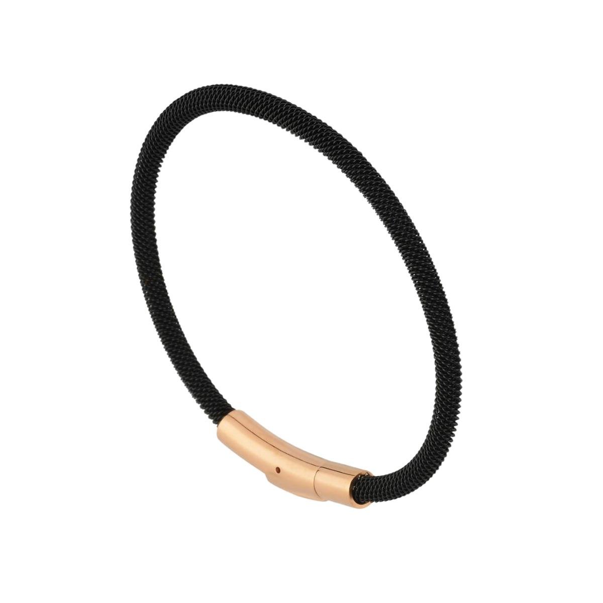 ARS136 Erkek Deri Çelik Bileklik