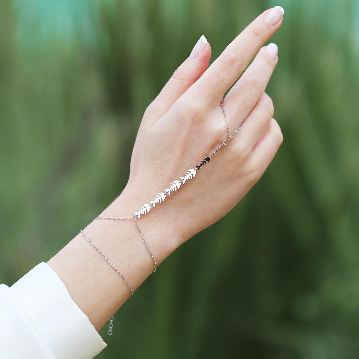 Balık Modeli Sıralı Gümüş Şahmeran