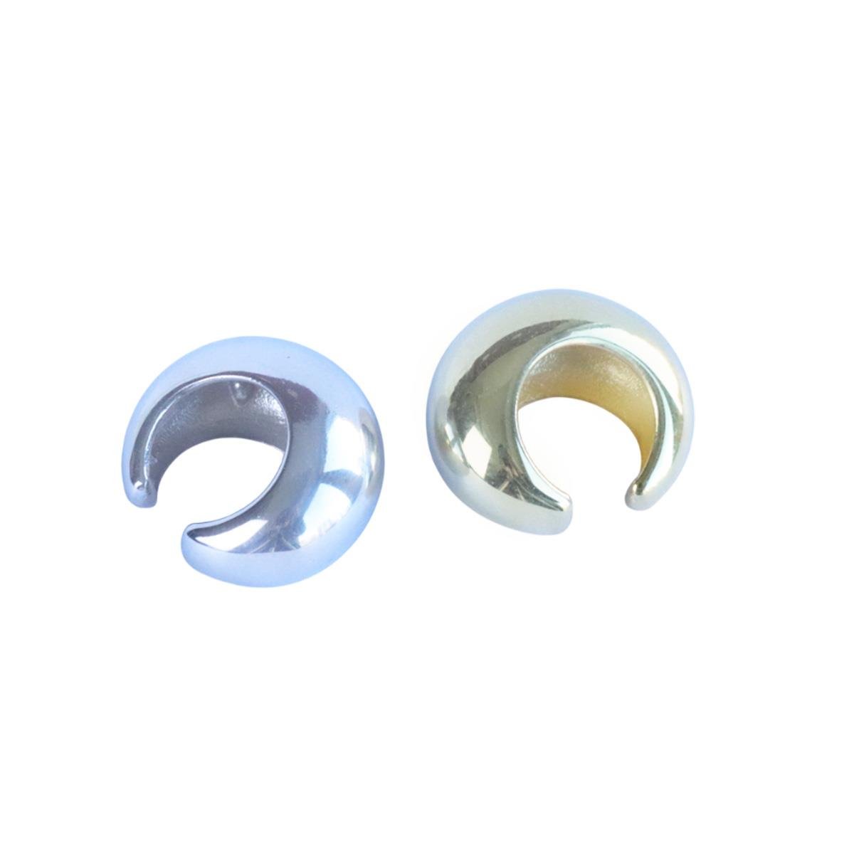 Bombeli Cuff Gümüş Küpe