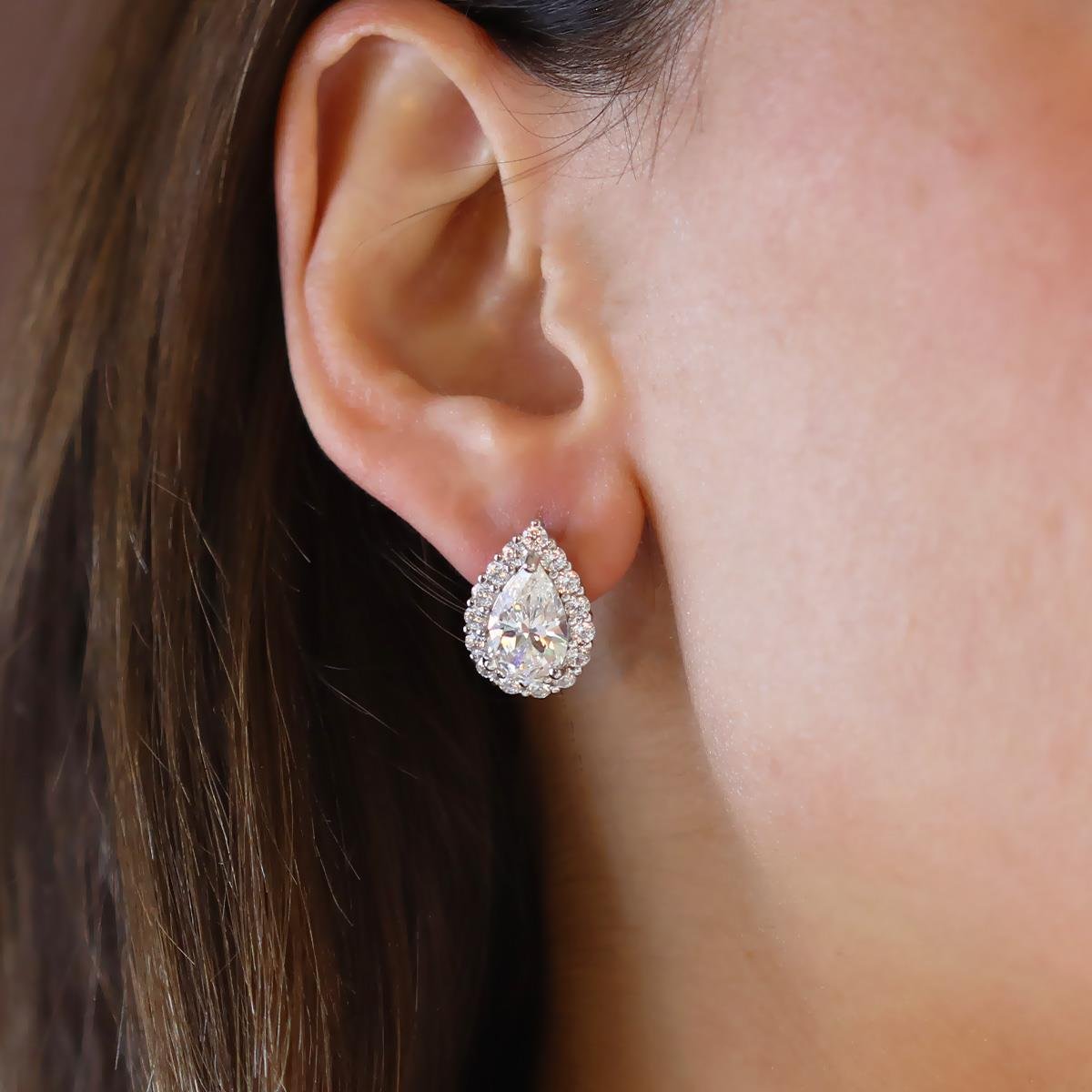 Damla Taşlı Sky Diamond Gümüş Küpe