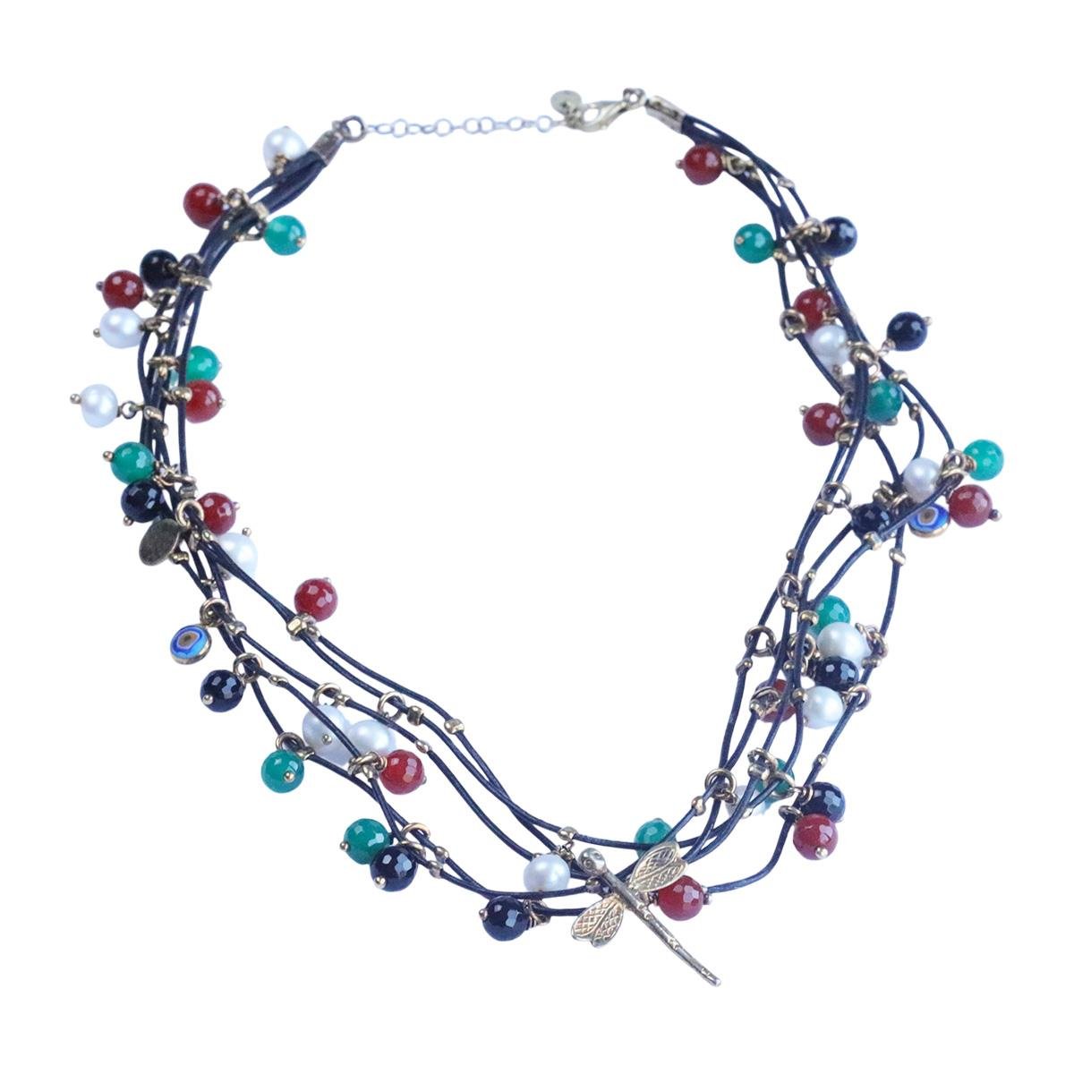 Derili Turmalin Yusufçuk Gümüş Kolye