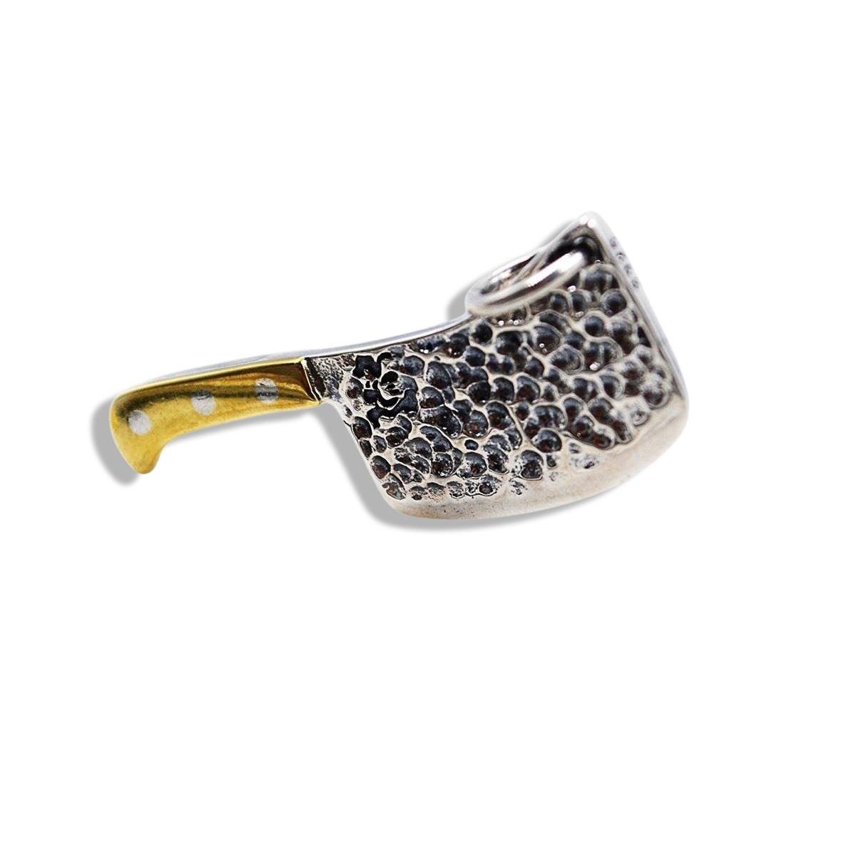 Dövme El İşi Bıçak Gümüş Kolye Ucu