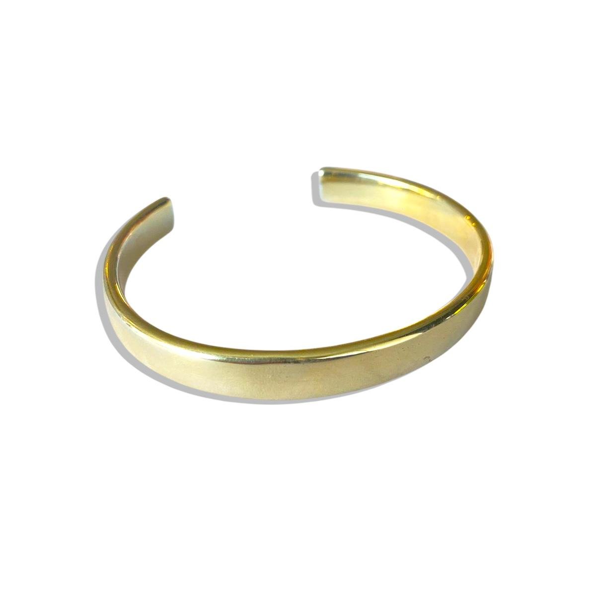 Düz 8mm Gold Gümüş Kelepçe