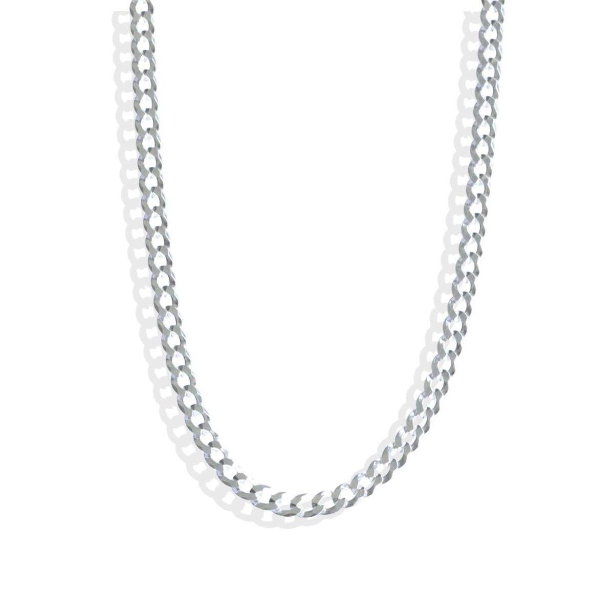 Elips Gurmet 5mm 60cm Gümüş Erkek Zincir