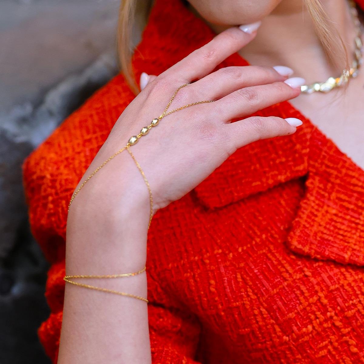 Elips Üçlü Gold Gümüş Şahmeran