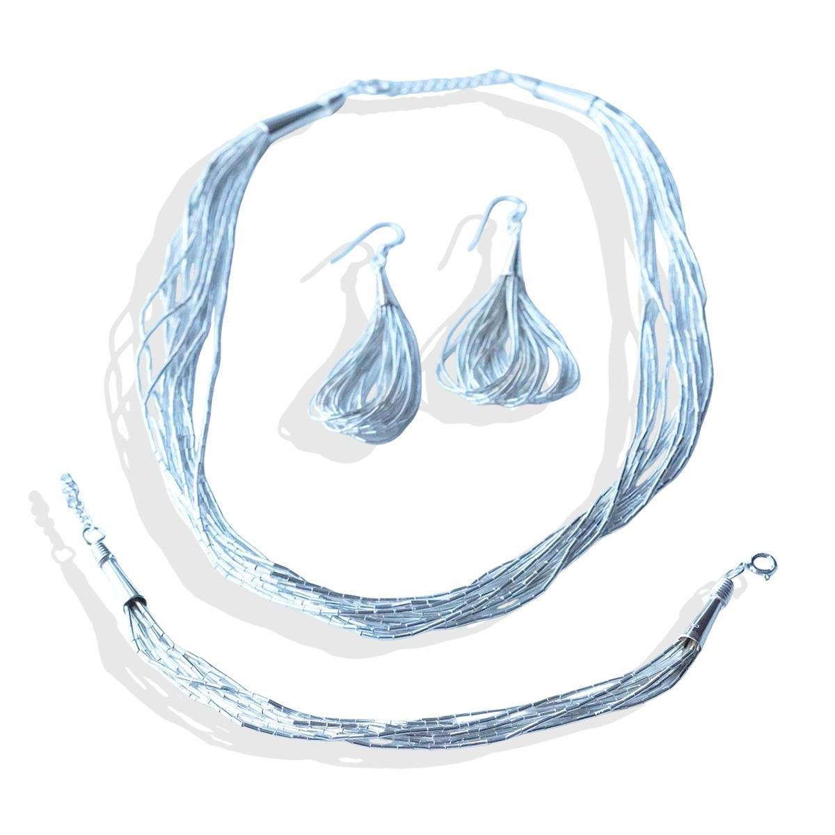 Flamenko Modeli Gümüş Set