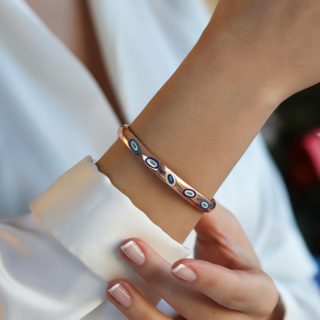 Fortuna Modeli Rose Gold Gümüş Kelepçe