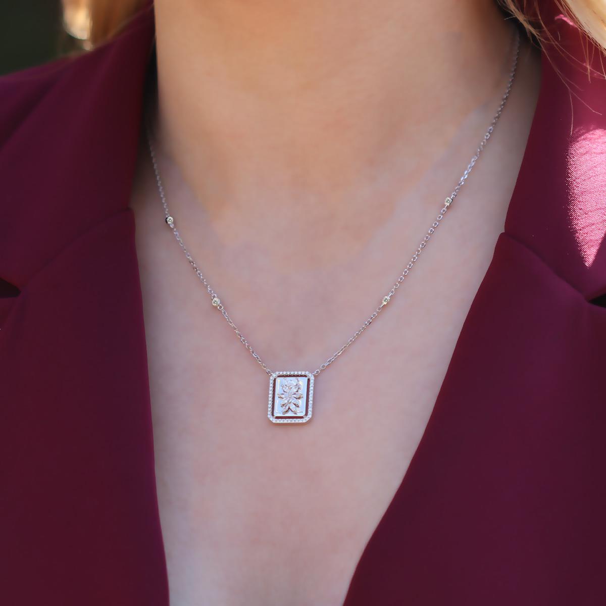 Frame 925 Ayar Gümüş Kolye