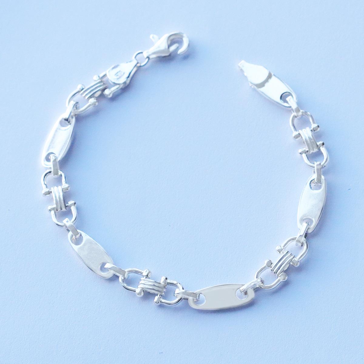 Gemici Modeli Gümüş Erkek Bileklik