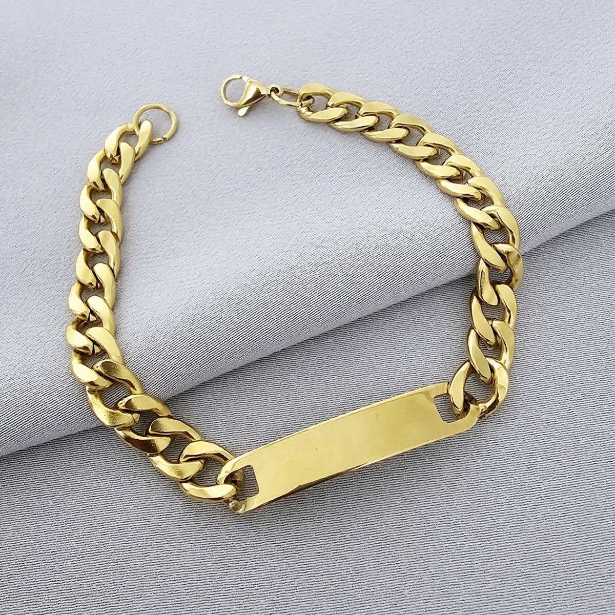 Gold Kaplama Çelik Plaka Künye