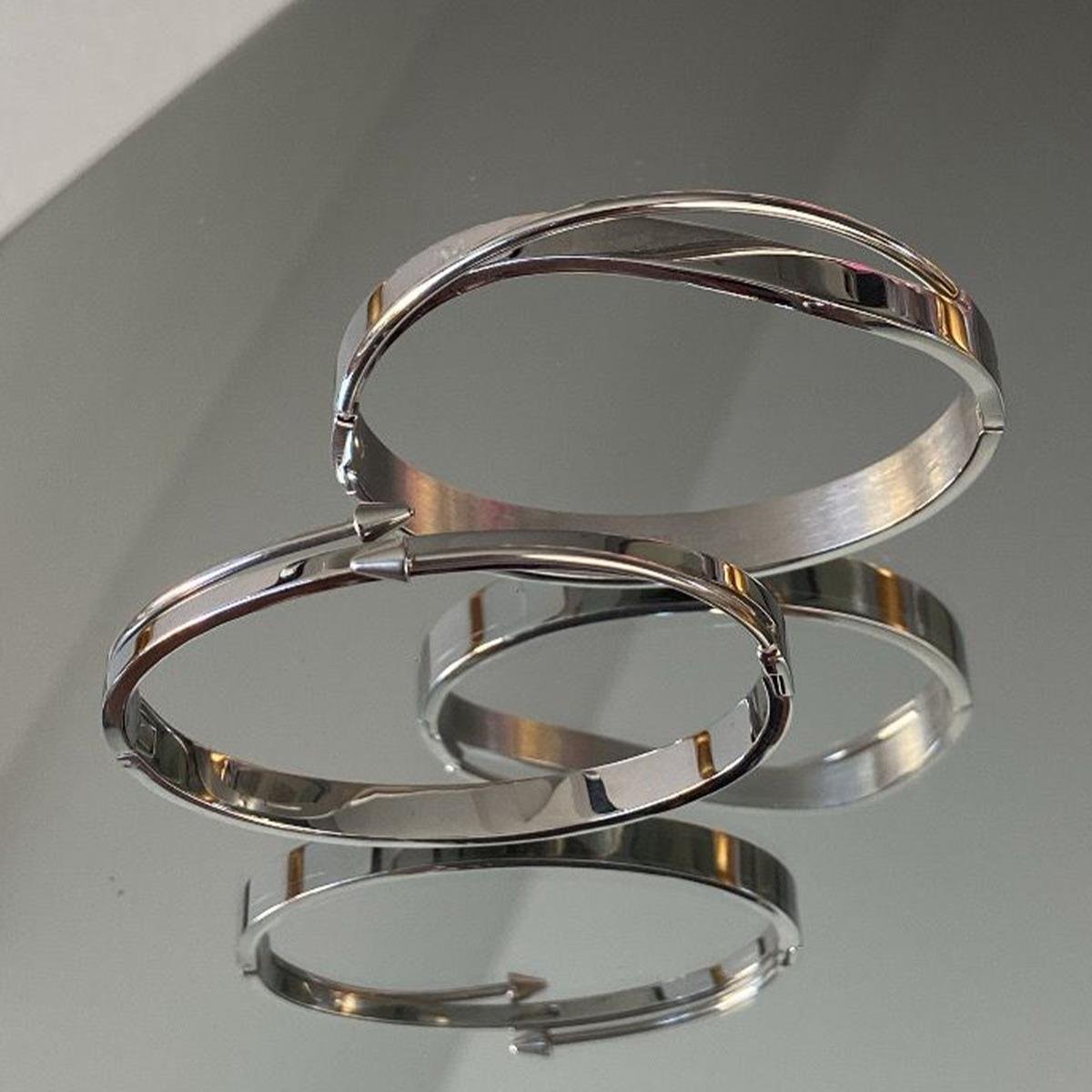 İkili Silver Çelik Kelepçe