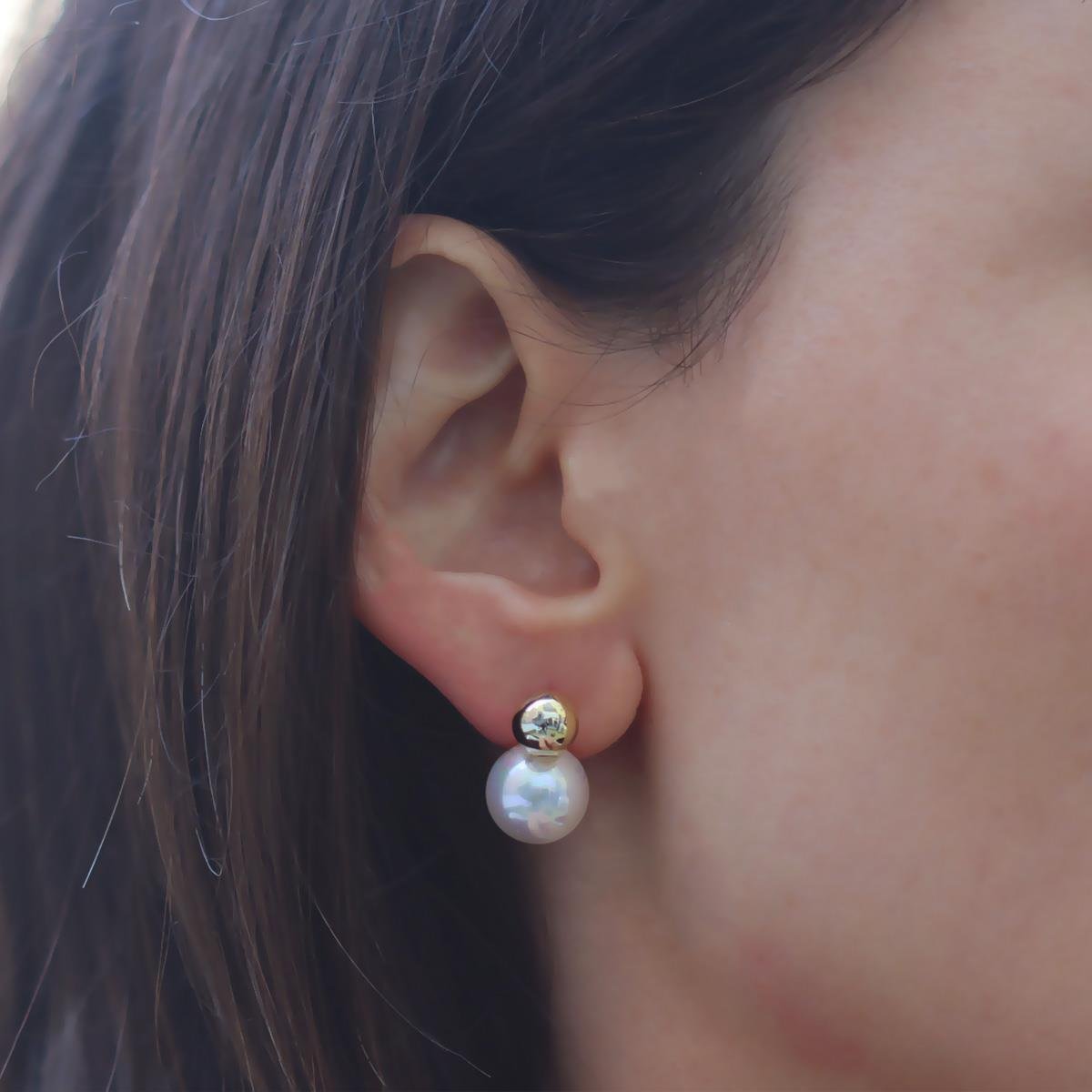 İnci Top Trend  Gümüş Küpe