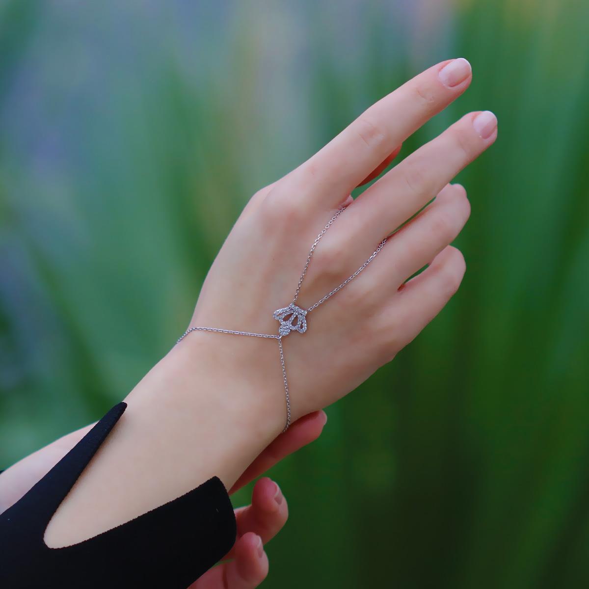 Kral Tacı Zirkon Taşlı 925 Ayar Gümüş Şahmeran