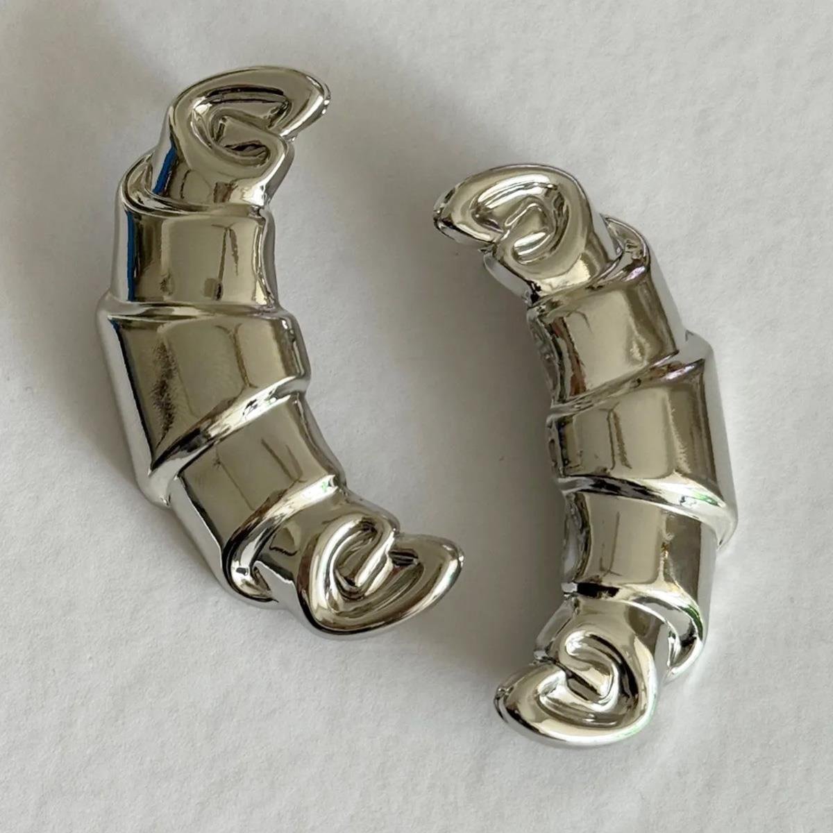 Kruvasan Çelik Küpe