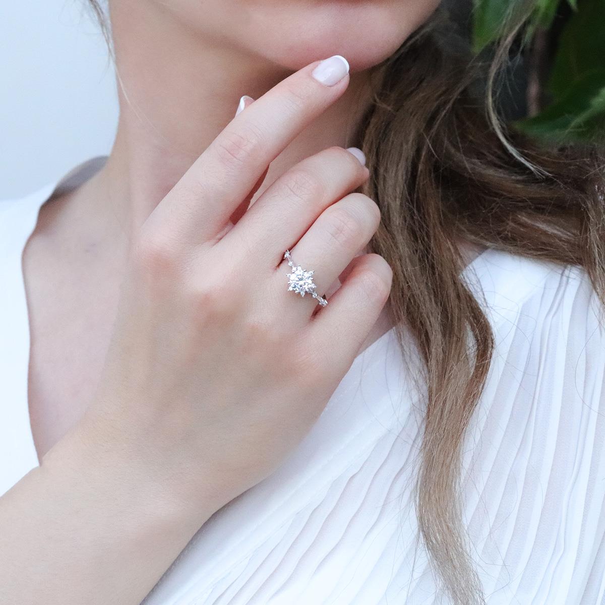 Lotus Çiçeği Gümüş Yüzük