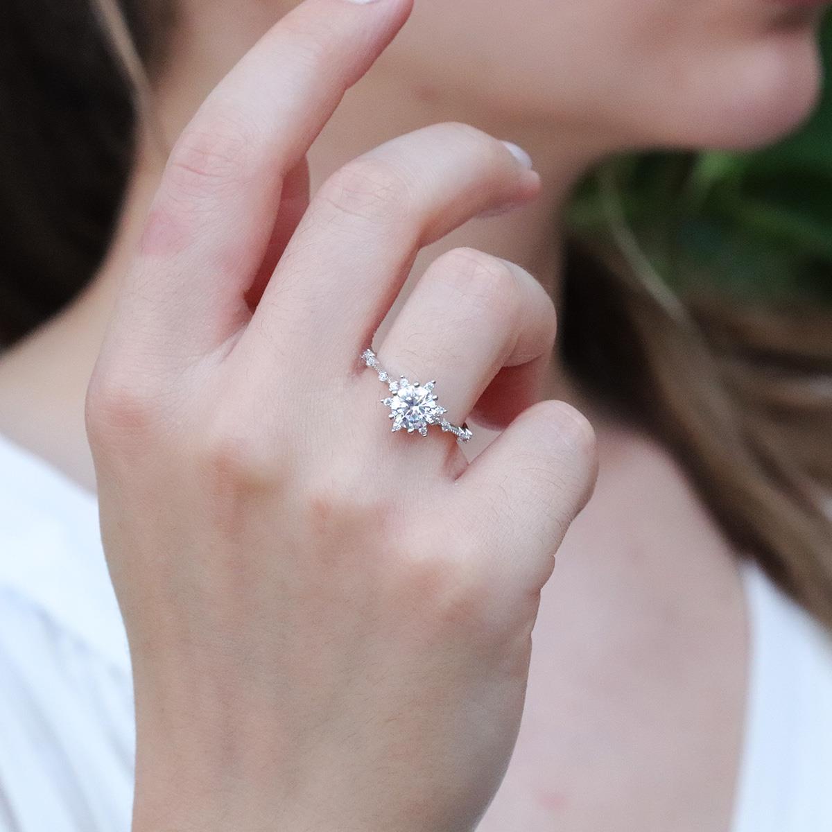 Lotus Çiçeği Gümüş Yüzük