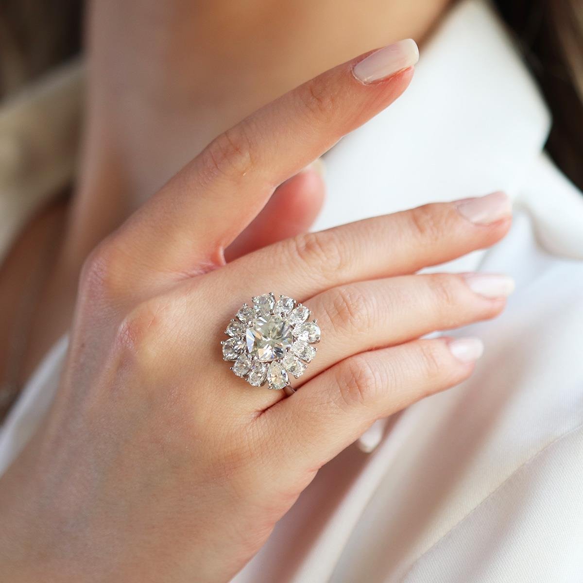 Okyanusun Kalbi Sky Diamond Gümüş Set