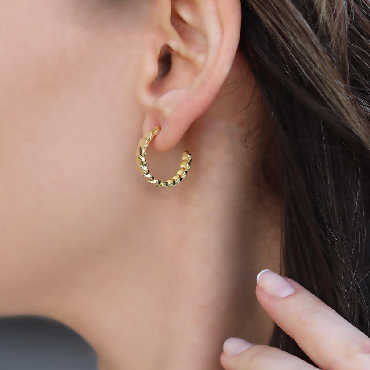 Pul Gold Gümüş Halka