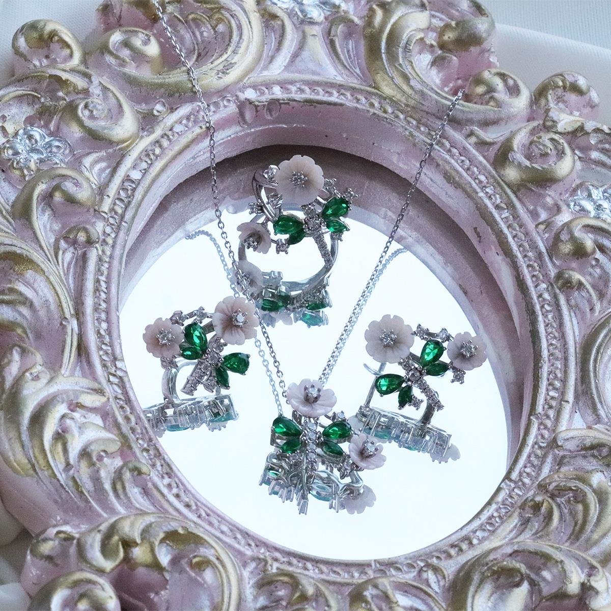 Renkli Bahar Gümüş Set 