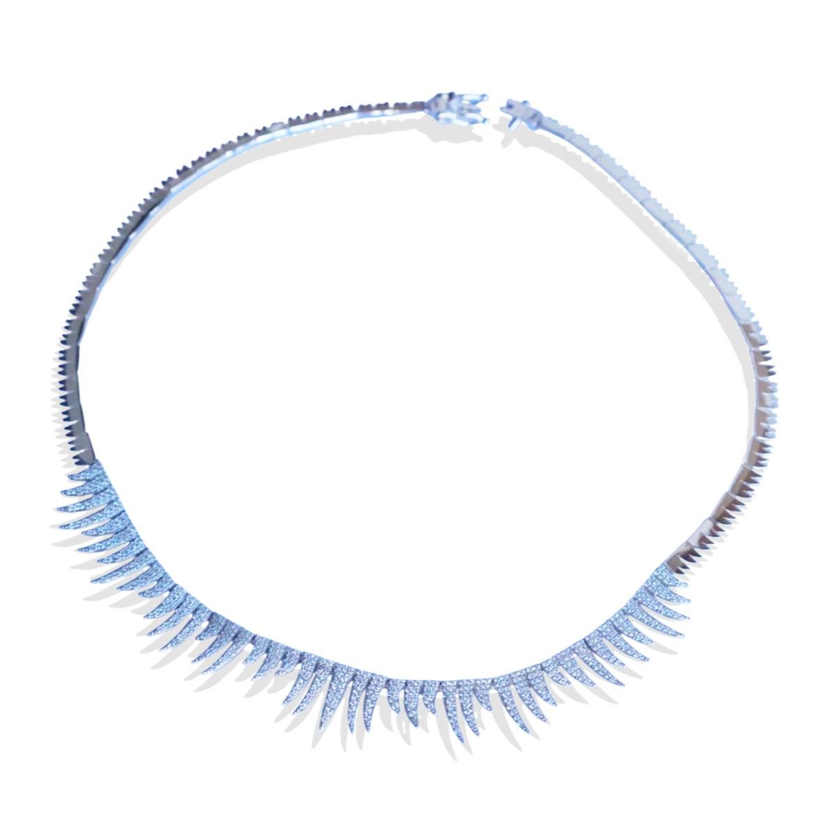 Sarkıt Zirkon Taşlı Gümüş Trend Kolye