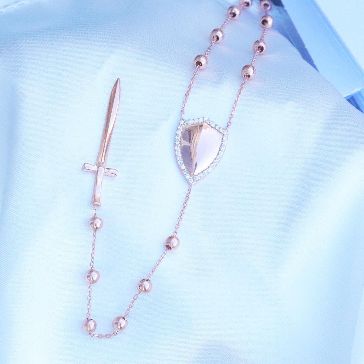 Top Trend Rose Gold Kaplama Gümüş Kolye