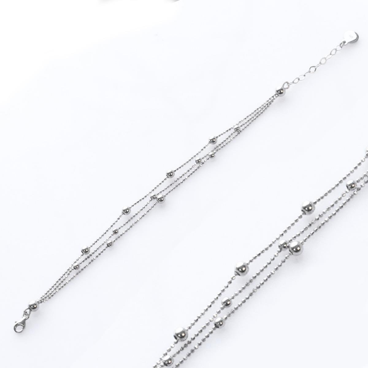 Top Trend Zincirli Gümüş Bileklik