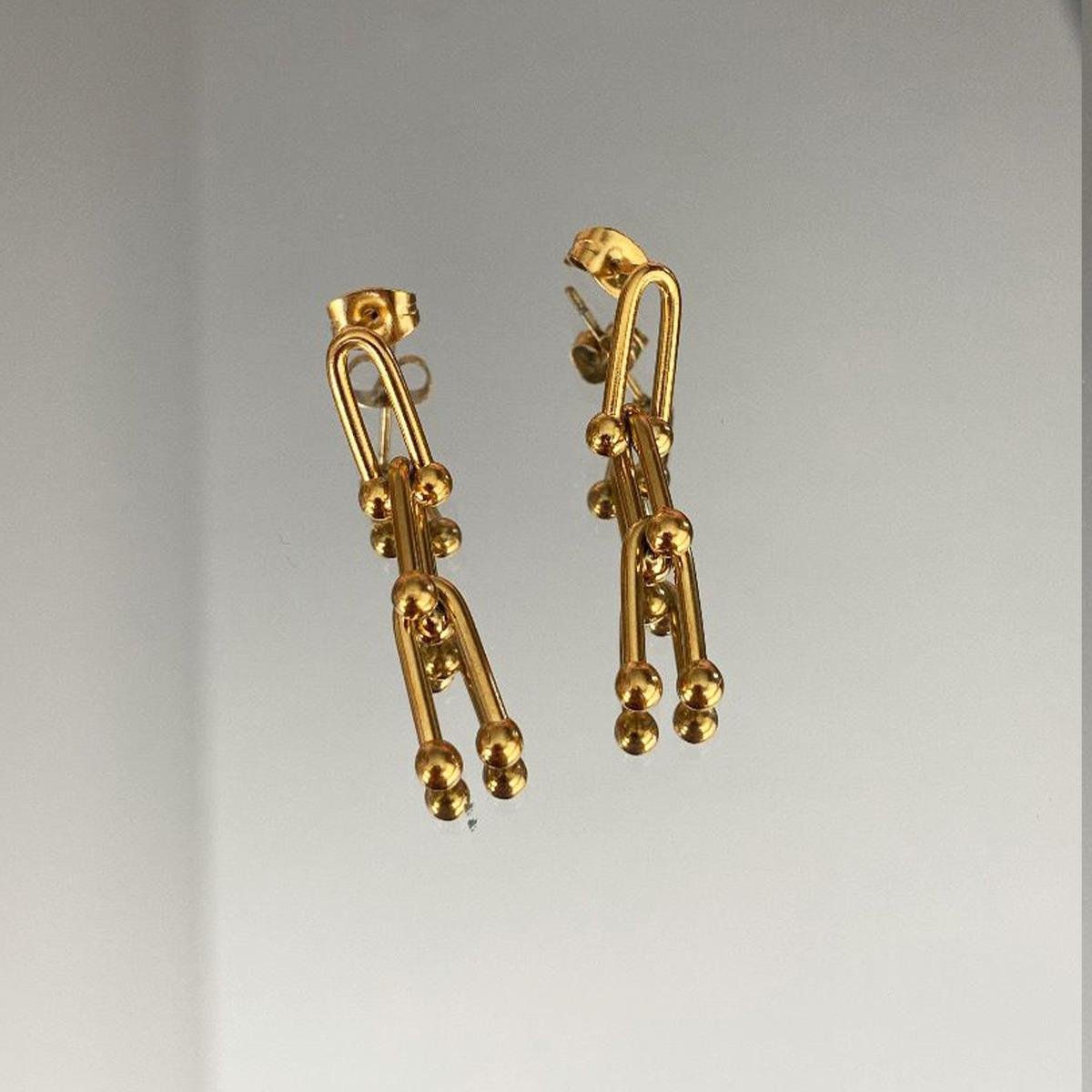 Trend Bileklik Küpe Çelik Set 