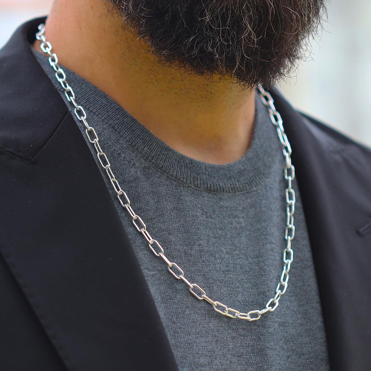 Trend Model 5mm 60cm Gümüş Zincir