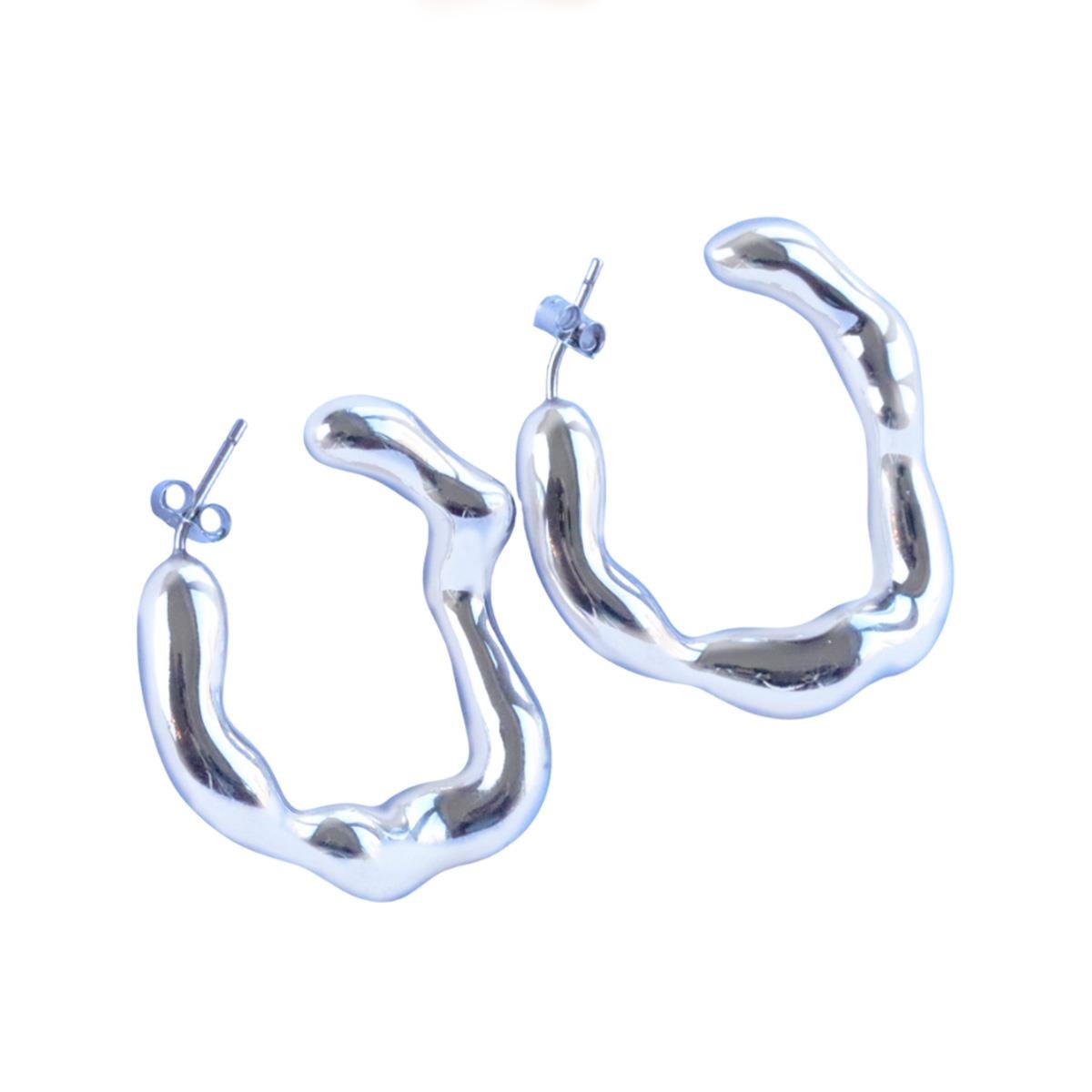 Vintage Bombeli Gümüş Küpe