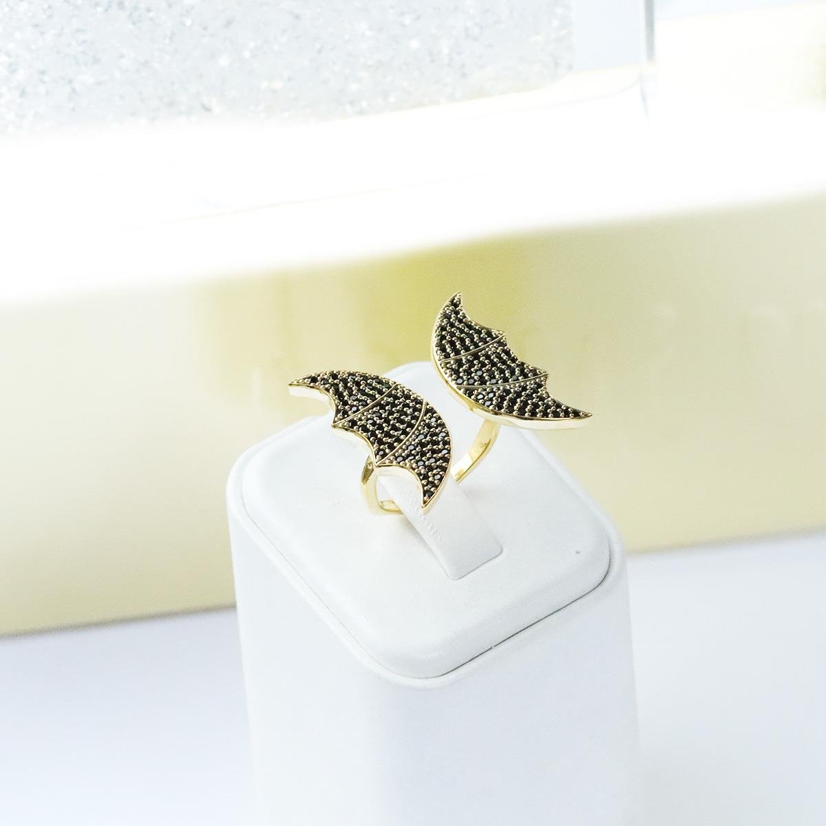 Yarasa Modeli Ayarlanabilir Gümüş Yüzük