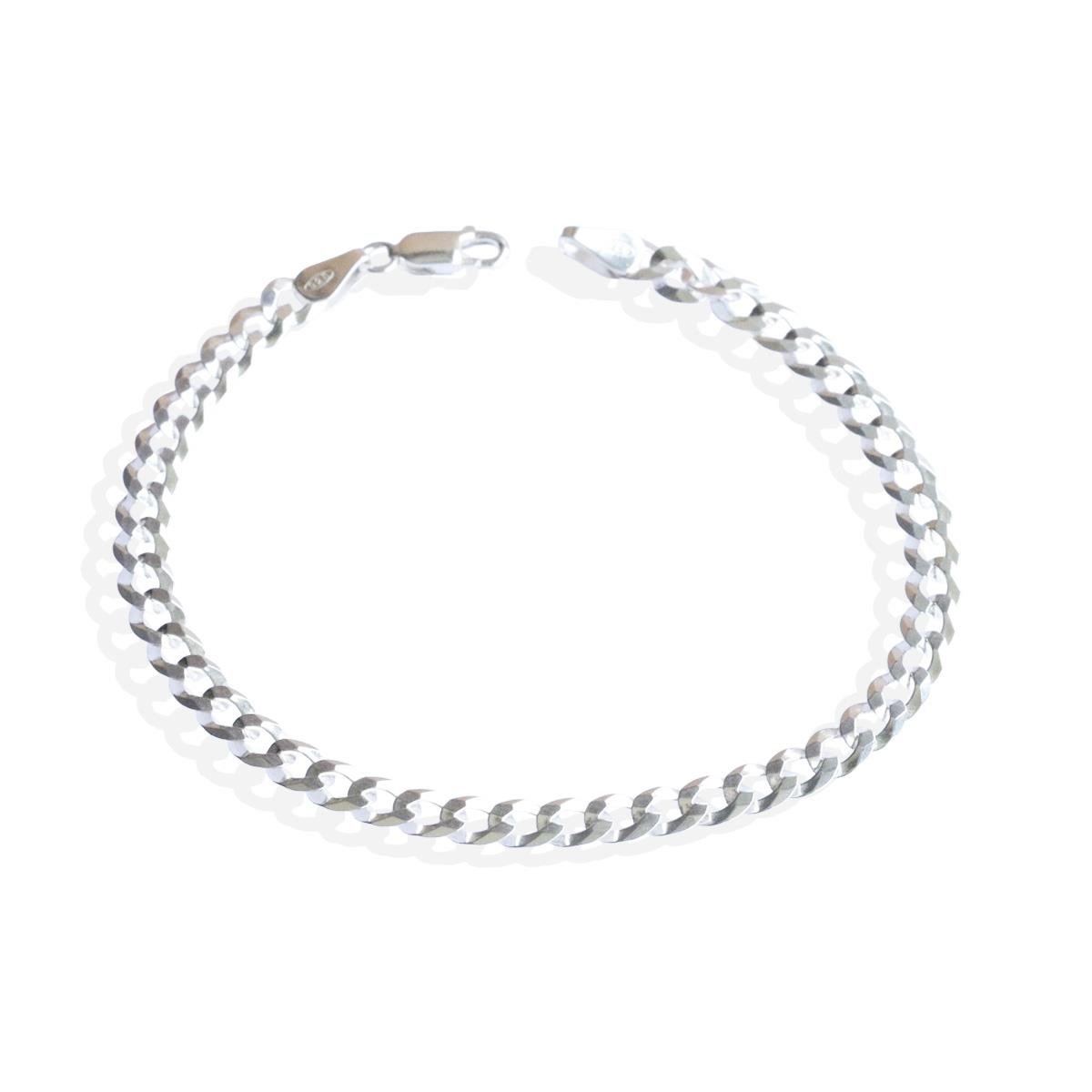 Yassı Gurmet 5mm Gümüş Erkek Bileklik