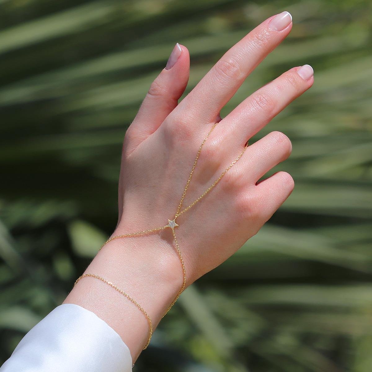 Yıldız Zirkon Taşlı Gümüş Şahmeran