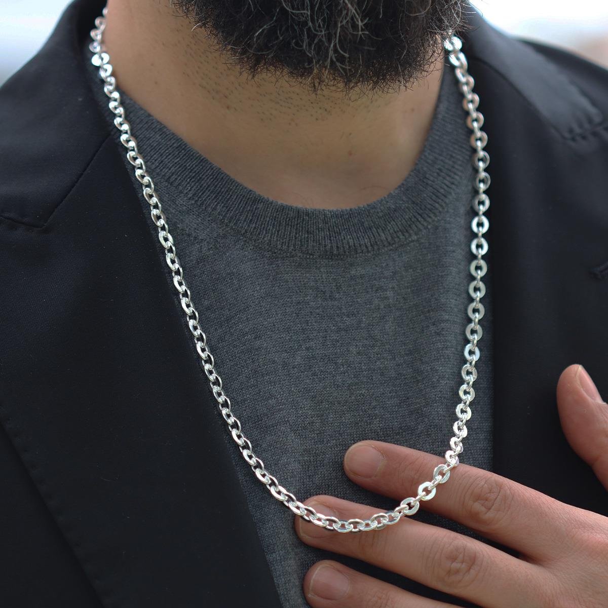 Yuvarlak Forsa 6mm 65cm Gümüş Zincir