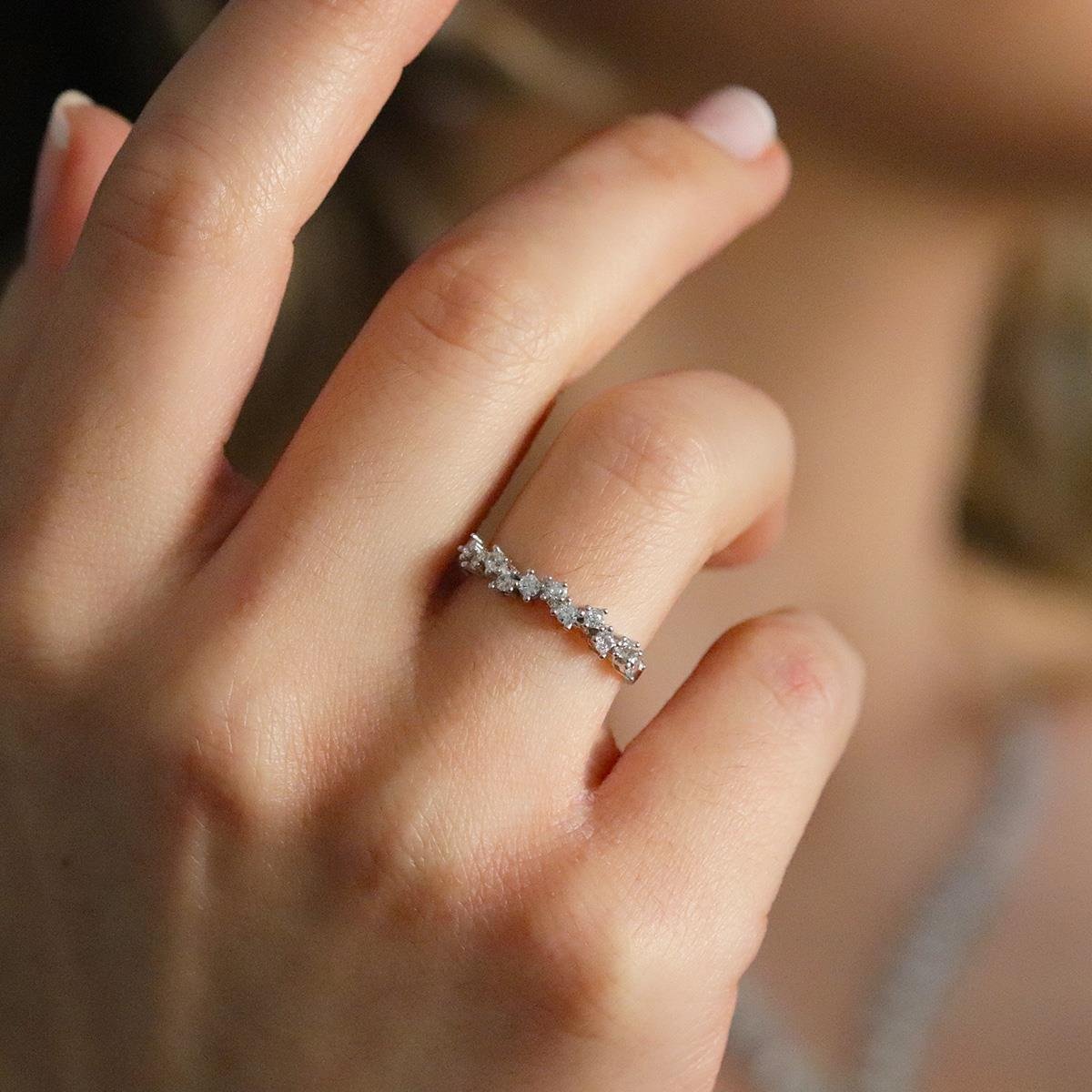 Zirkon Taşlı Başak Modeli Gümüş Set